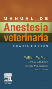 Manual De Anestesia Veterinaria - Varios