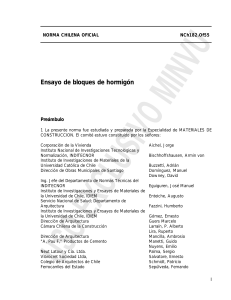 NCh182-1955 - Ensayo de bloques de hormigón