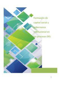 Formacion de Capital Social y GobernanzaInstitucional en DEL