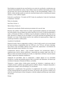 caso de conciliacion