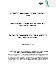 Reglamento del Aprendiz SENA: Convivencia y Normas