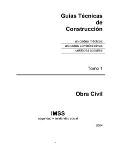 Gu&iacute;as T&eacute;cnicas de Construcci&oacute;n IMSS Obra Civil