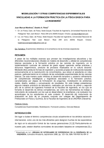 MODELIZACION Y OTRAS COMPETENCIAS EXPERIMENTALES (FISICA BASICA DE INGENIERIA)