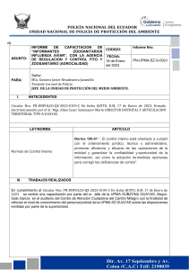 INFORME DE LA CAPACITACION CON AGROCALIDAD