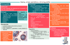 7. Asma, crisis asmática, bronquiolitis