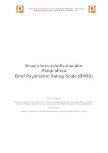 escala breve de evaluacion psiquiatrica bprs