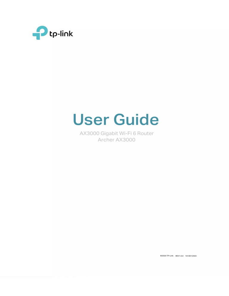 User Manual TP-Link Archer AX3000 (English - 117 Pages)