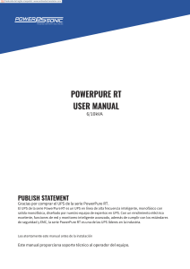 Manual de Operación UPS Powerpure-RT-6K10K