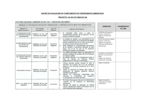 COMPROMISOS AMBIENTALES SOL DE PARACAS VIII