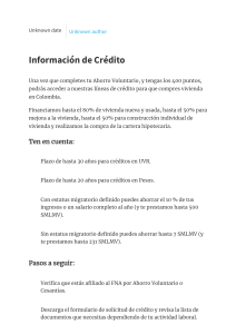 Información de Crédito FNA