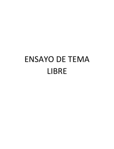 ENSAYO DE TEMA LIBRE