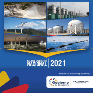 Balance Energético Nacional 2021-ecuador