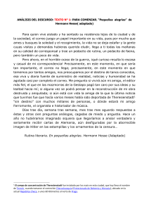 Texto y análisis de fragmento-Hermann Hesse 