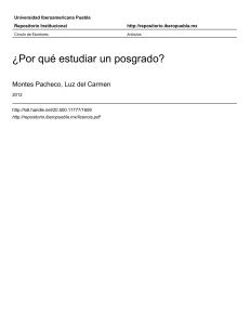 ESTUDIAR UN POSGRADO