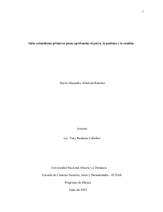 Suite colombiana primeros pasos (prebanda) el porro, la guabina y la cumbia