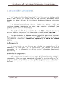 TECNOLOGIAS DE INFORMACION Y COMUNICACION.