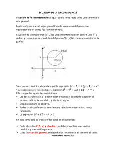 ECUACION DE LA CIRCUNFERENCIA SEGUNDO