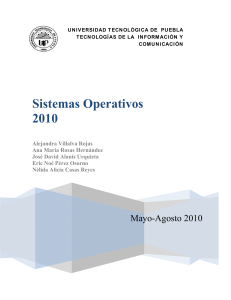 Sistemas Operativos 2010 INDICE I FUNDAM