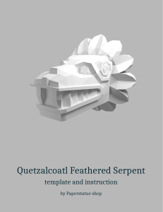 Papelcraft Quetzalcoatl