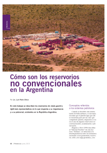 Reservorios no convencional en la argentina