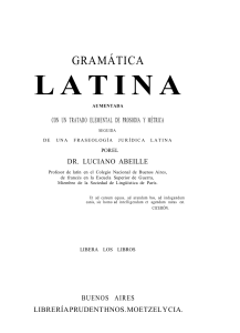 07. Gramática Latina autor Luciano Abeille