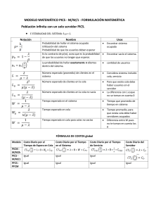 FORMULAS MODELO MATEMÁTICO PICS