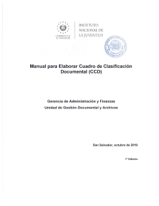 3.3 Manual  para Elaborar Cuadro de Clasificación Documental