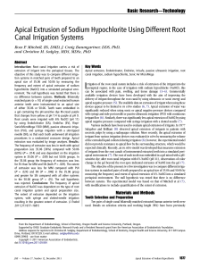 6.- Apical Extrusion of Sodium Hypochlorite Using Different Root canal irrigation systems[1]