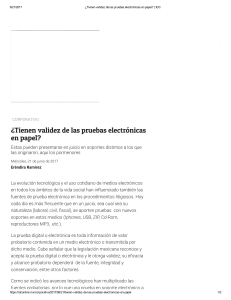 ¿Tienen validez de las pruebas electrónicas en papel    IDC