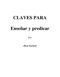 CLAVES PARA Ensenar y predicar