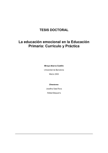 tesis Educación emocional en la educacion primaria curriculo y practica