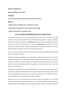 GUIA 3 SERES VIVOS FORMADOS POR CELULAS- TEORIA CELULAR