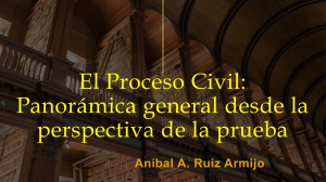 01 El Proceso Civil - Panorámica general desde la perspectiva de la prueba - Ruiz Armijo