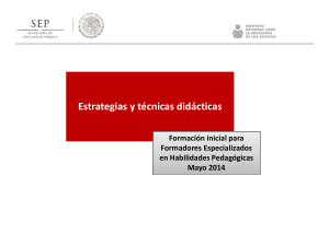 ESTRATEGIAS Y TECNICAS DIDACTICAS