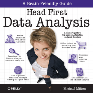 Head First Data Analysis  A Learner's Guide to Big Numbers, Statistics, and Good Decisions   ( PDFDrive )