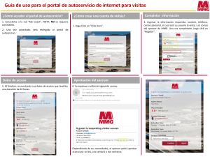 Guia Portal de Autoservicio Internet Visitas