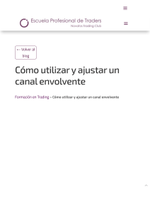 &iquest;C&oacute;mo utilizar y ajustar un canal envolvente  - Novatos Trading Club