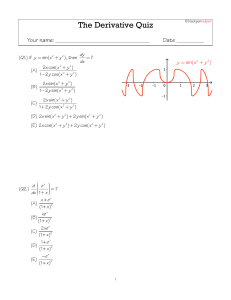 my derivative quiz (calculus 1)