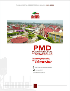 Plan Municipal de Desarrollo Jalapa 2021-2024