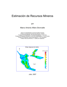 Estimacion de Recursos Mineros - Marco Alfaro