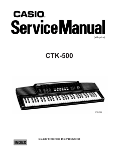 Casio CTK500 service manual