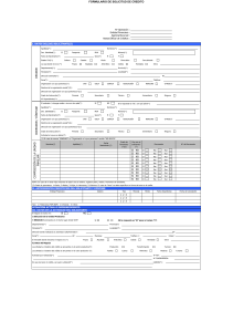 FORMULARIO DE SOLICITUD DE CREDITO