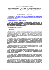 Reglamento Reconstrucci&oacute;n con Cambios - Decreto Supremo 003-2019-PCM