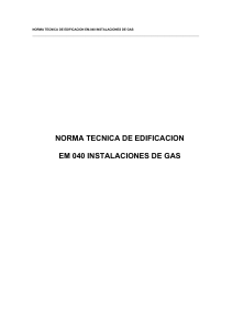 EM. 040 INSTALACIONES DE GAS