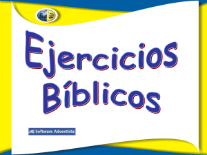 PRESENTACION ejercicios biblicos