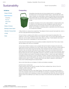 Composting - Sustainability- Western University