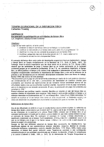 T.O en la disfuncion fisica TROMBLY. Capitulo 18, recuperando la participacion en actividades de tiempo libre, JONGBLOED, ERNEST-CONIBEAR