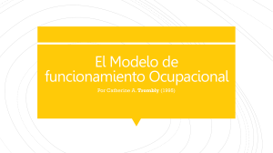 El Modelo de funcionamiento Ocupacional