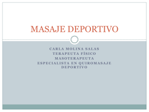 CLASE 1 MASAJE DEPORTIVO C.MOLINA