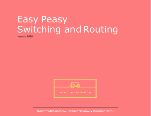 Easy Peasy Switching and Routing version 2020